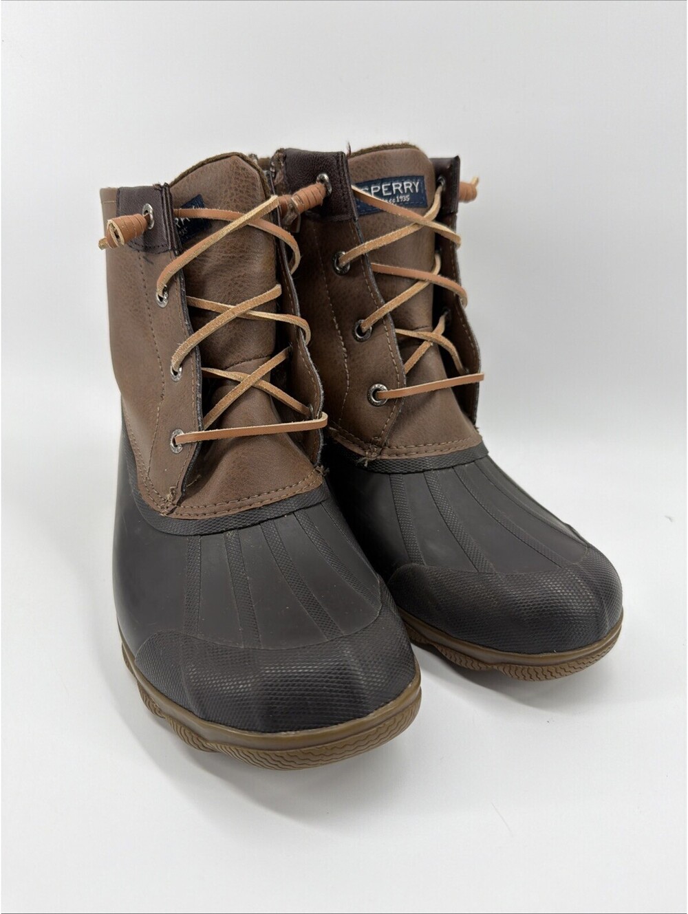 Sperry Syren Gulf Waterproof Duck Boots- Brown- Women's 8